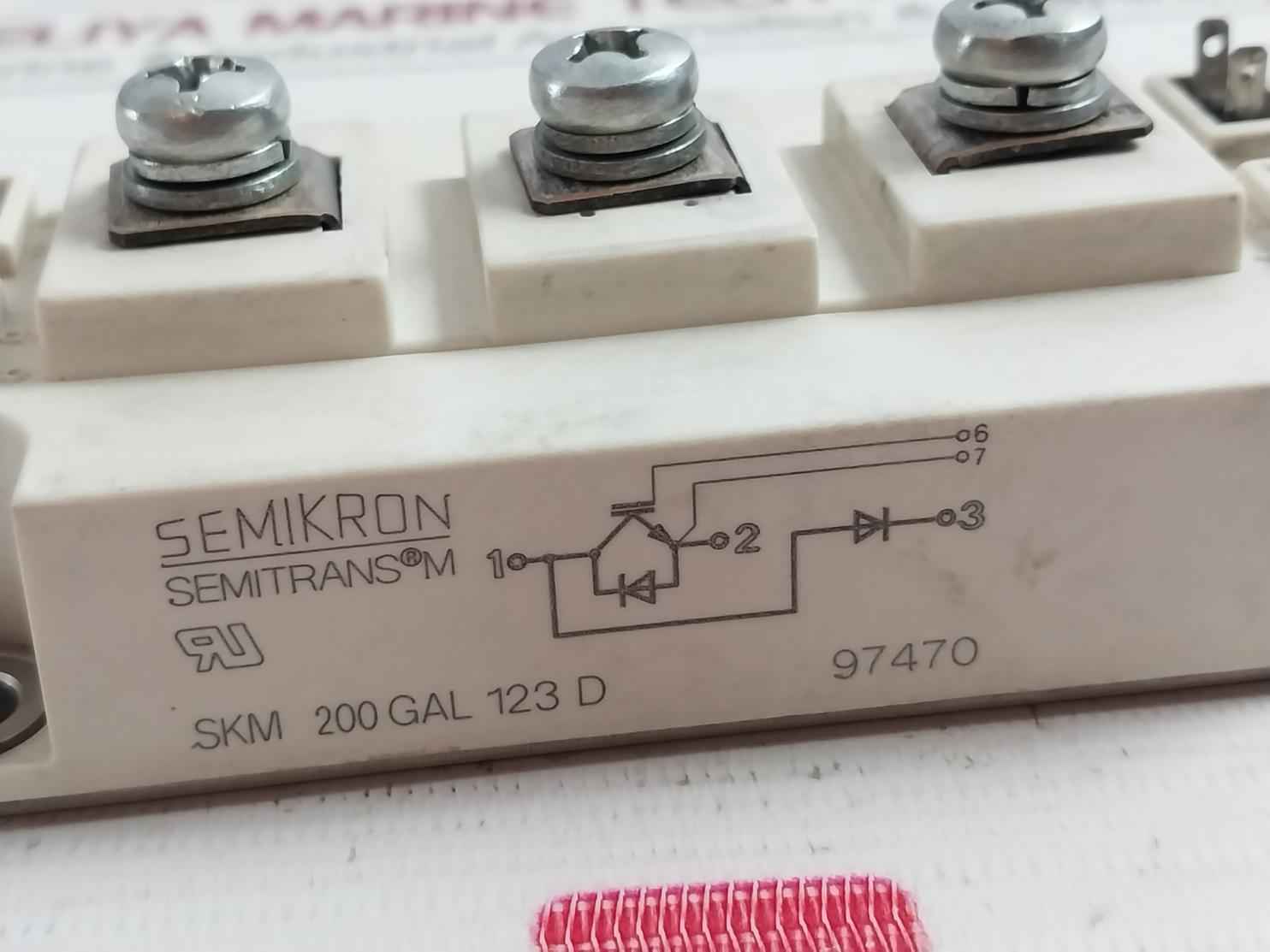 Semikron Skm 200 Gal 123 D Igbt Module 97470