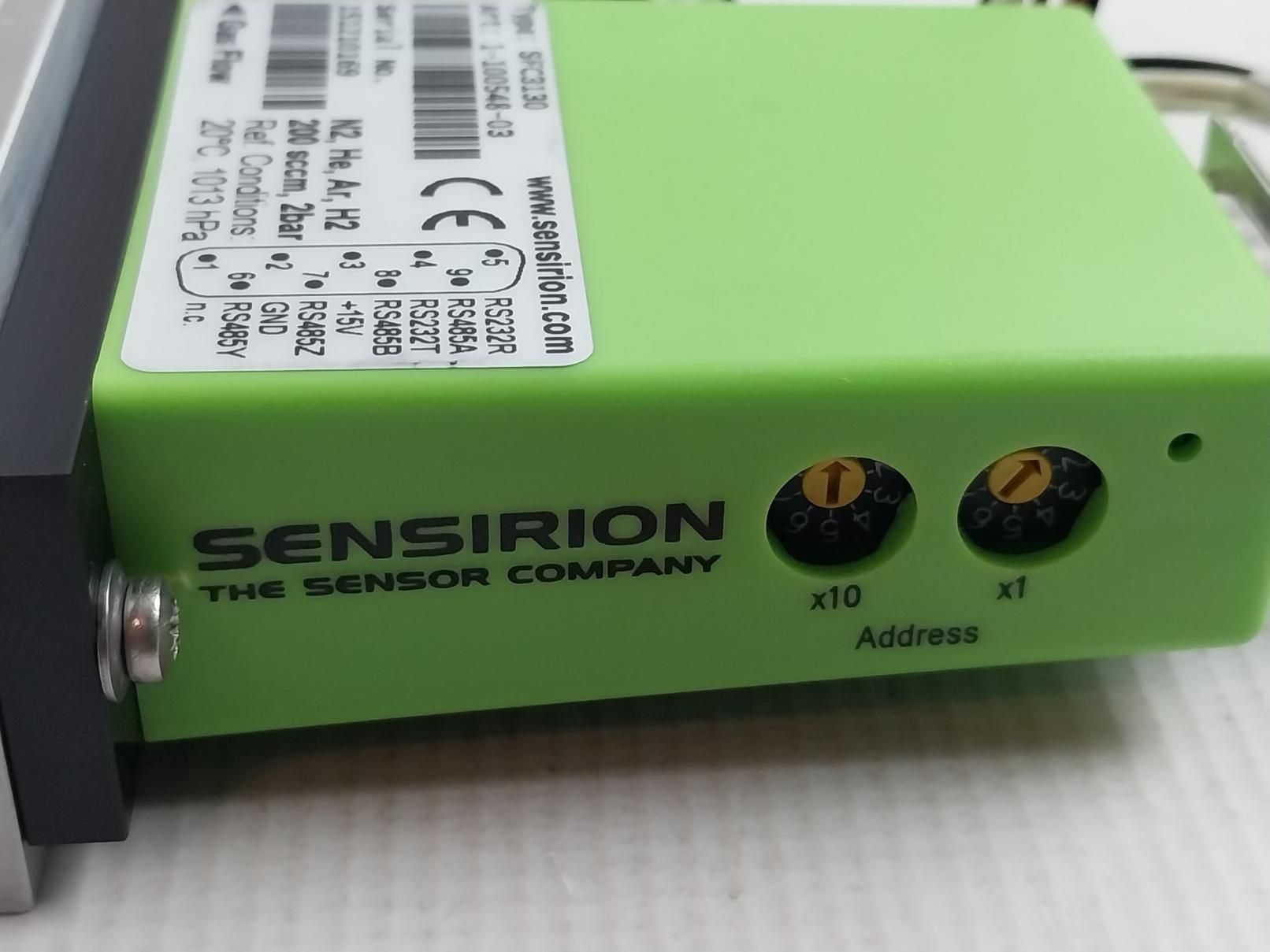 Sensirion Sfc3130 Mass Flow Controller Solenoid Manifold Assy 20 Psi 24Vdc