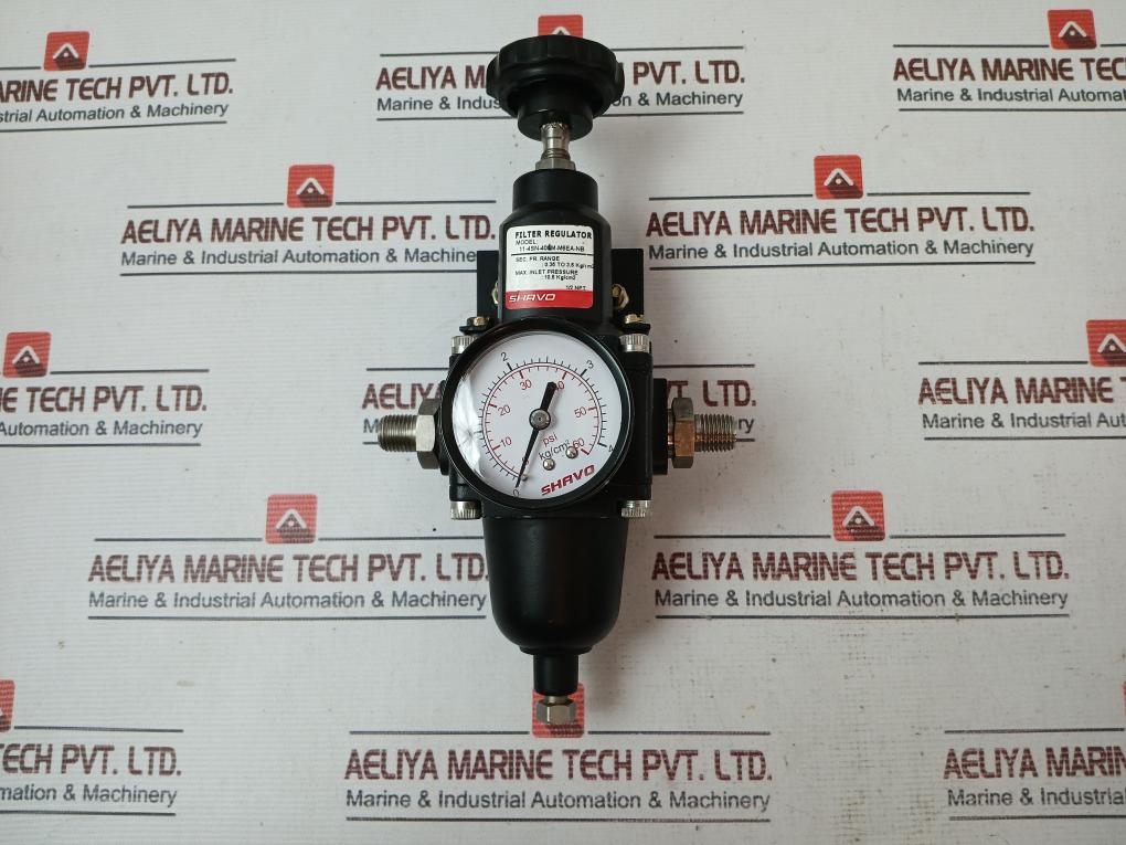 Shavo 11-4Sn-401M-m6Ea-nb Filter Regulator 1/2" Npt 0-60 Psi