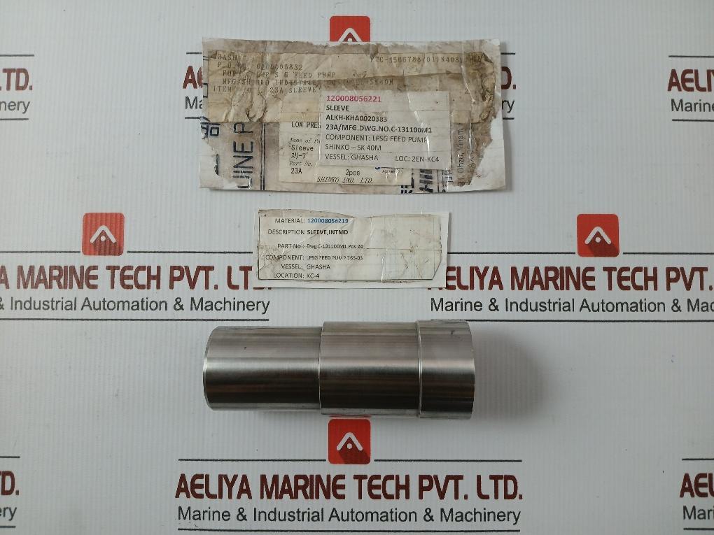 Shinko Sleeve Cargo Oil Pump Automatic Unload System 23A