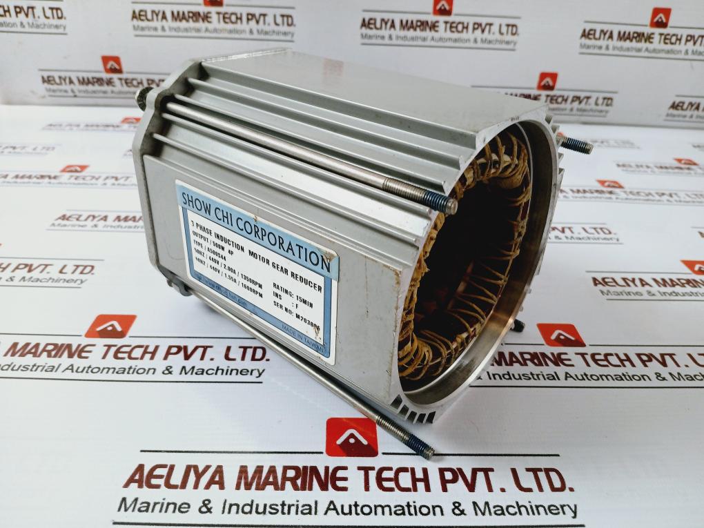 Show Chi A500S44 3-phase Induction Motor Gear Reducer 500W, 4P