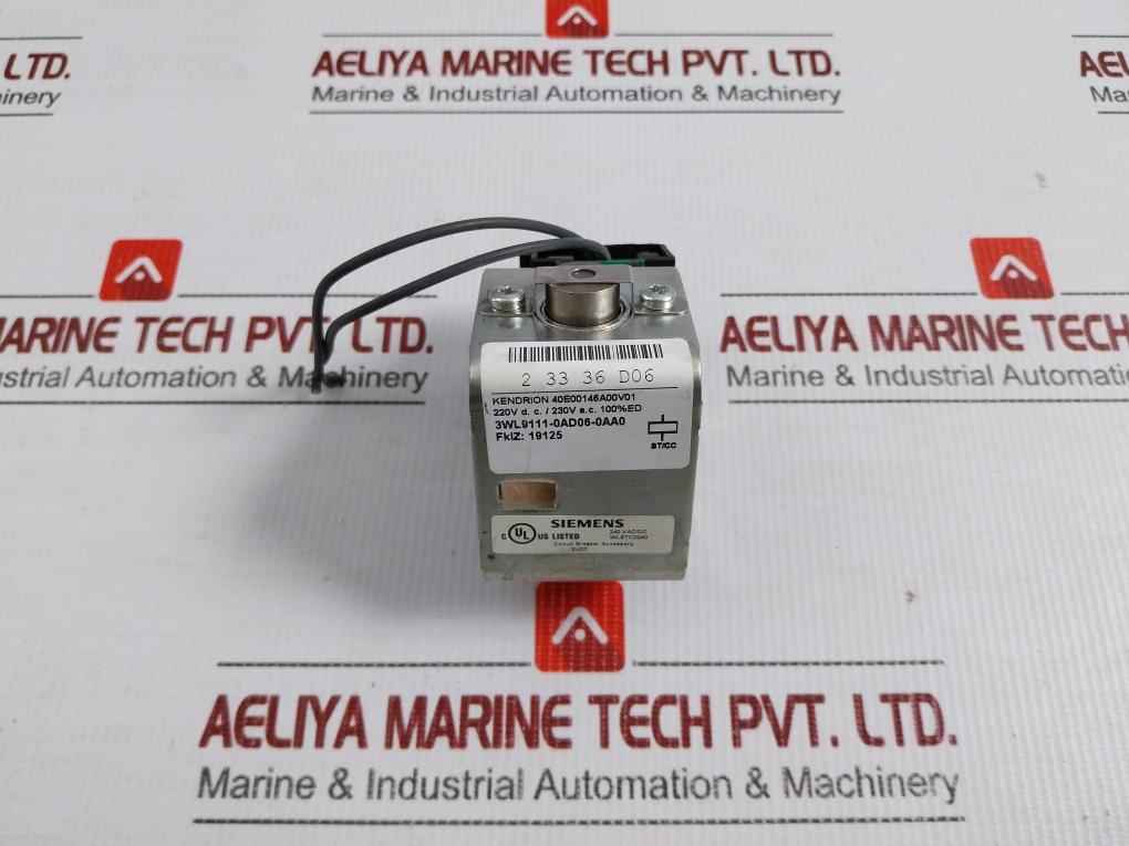 Shunt Trip For Circuit Breaker 240Vac/Dc 50/60Hz Siemens 3Wl9111-0Ad06-0Aa0