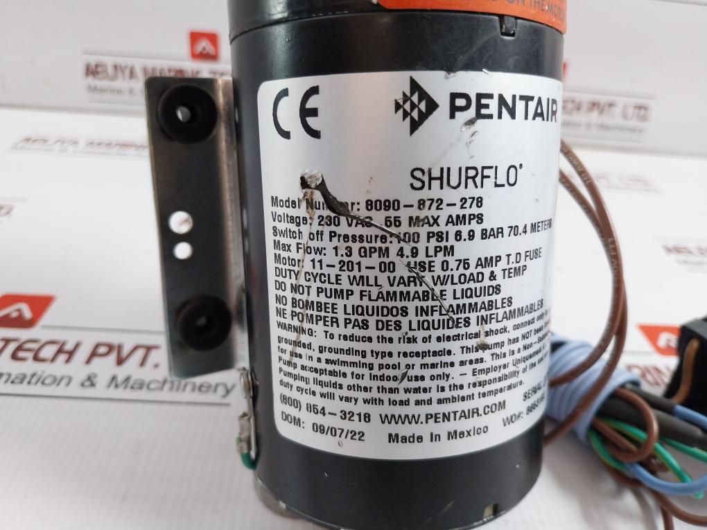 Shurflo 50/60Hz 230 Vac Flojet Diaphragm Pump 8090-872-278