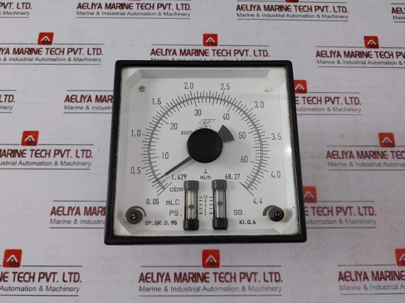 Sicom Stein Sohn Sp.Gr.0,95 Analog Meter For Flow Rate And Volume Measurement Used