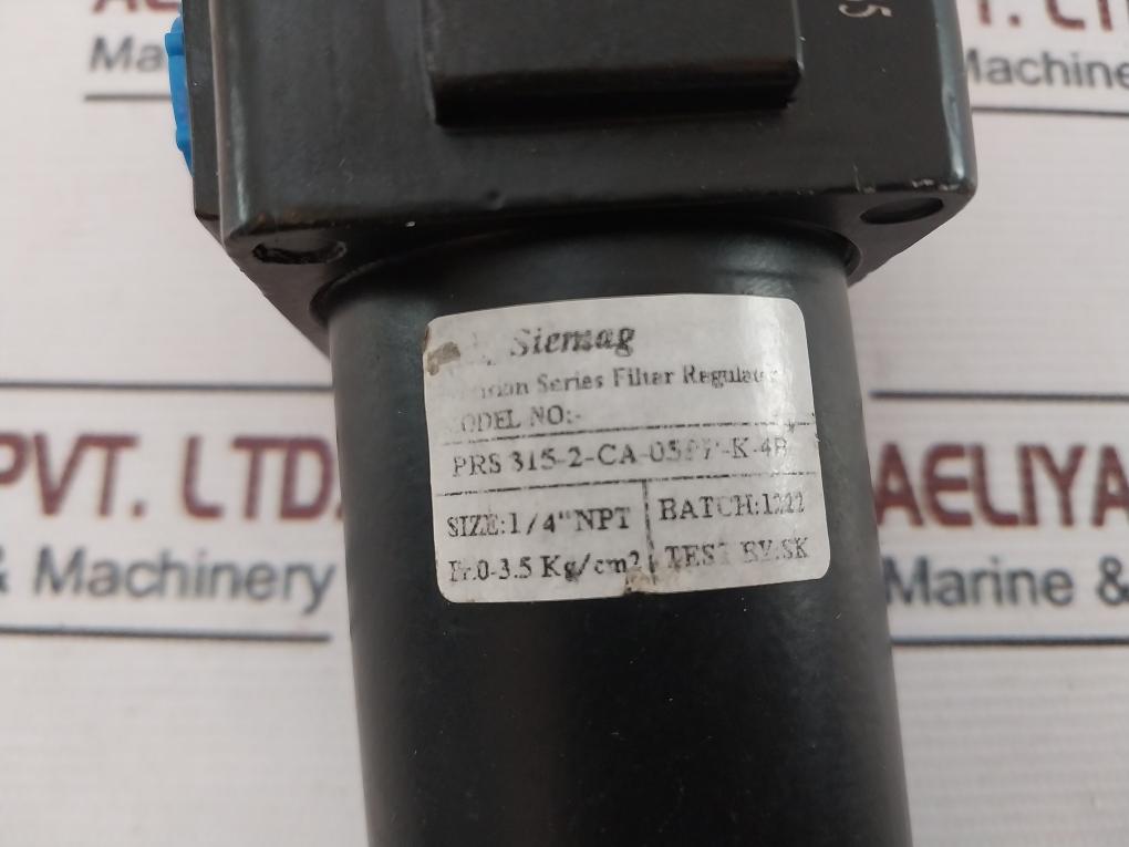 Siemag Prs 315-2-ca-058K-k-4B Precision Air Filter Regulator