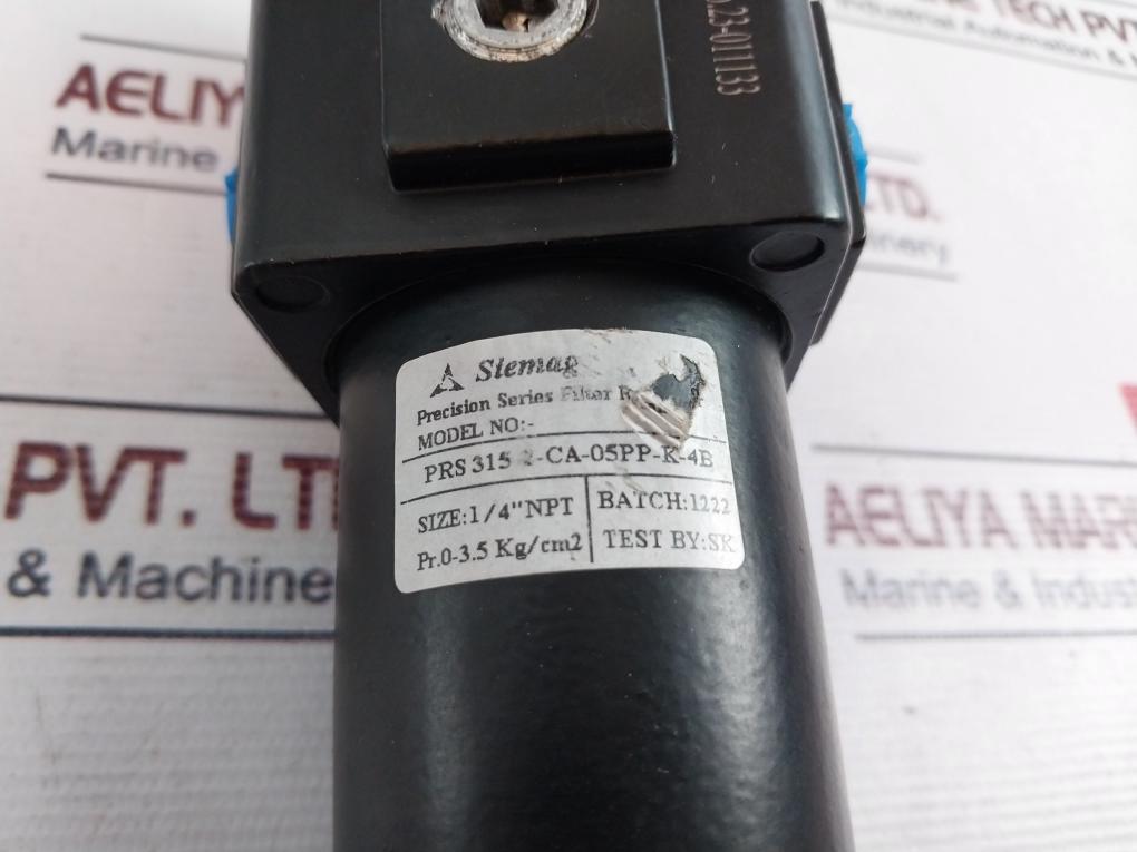 SIEMAG PRS 315-2-CA-05PP-K-4B Precision Series Filter Regulator