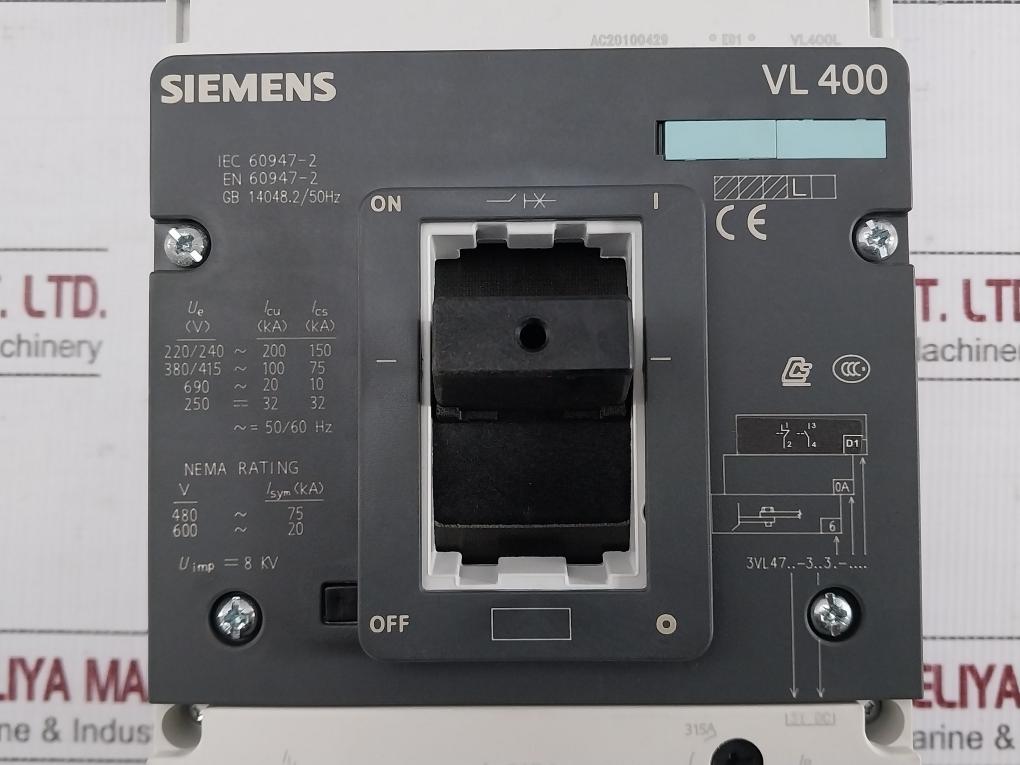 Siemens-50-60Hz-415V-Ac-250-315A-3-pole-Circuit-Break-3Vl4731-3Dc36-0Ad1-208705-12