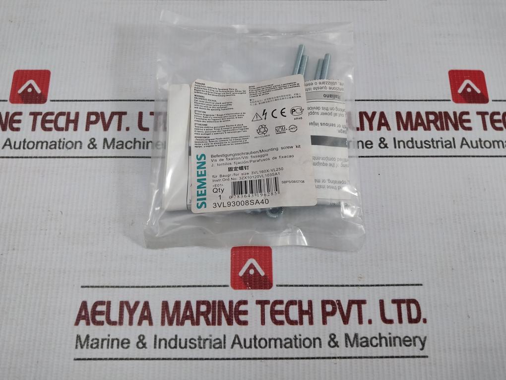 Siemens-Mounting-Screw-Kit-Circuit-Breaker-4-Pole-50-60hz-3vl3725-3tf46-0ad1-14
