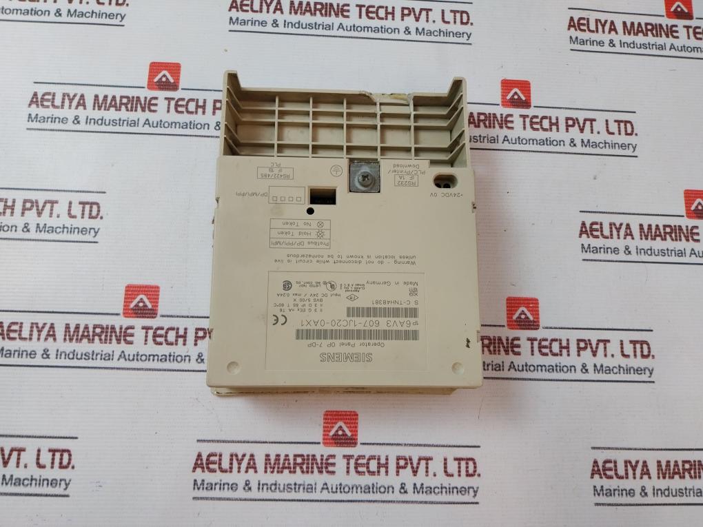 Siemens 1P 6Av3 607-1Jc20-0Ax1 Control Panel 24Vdc