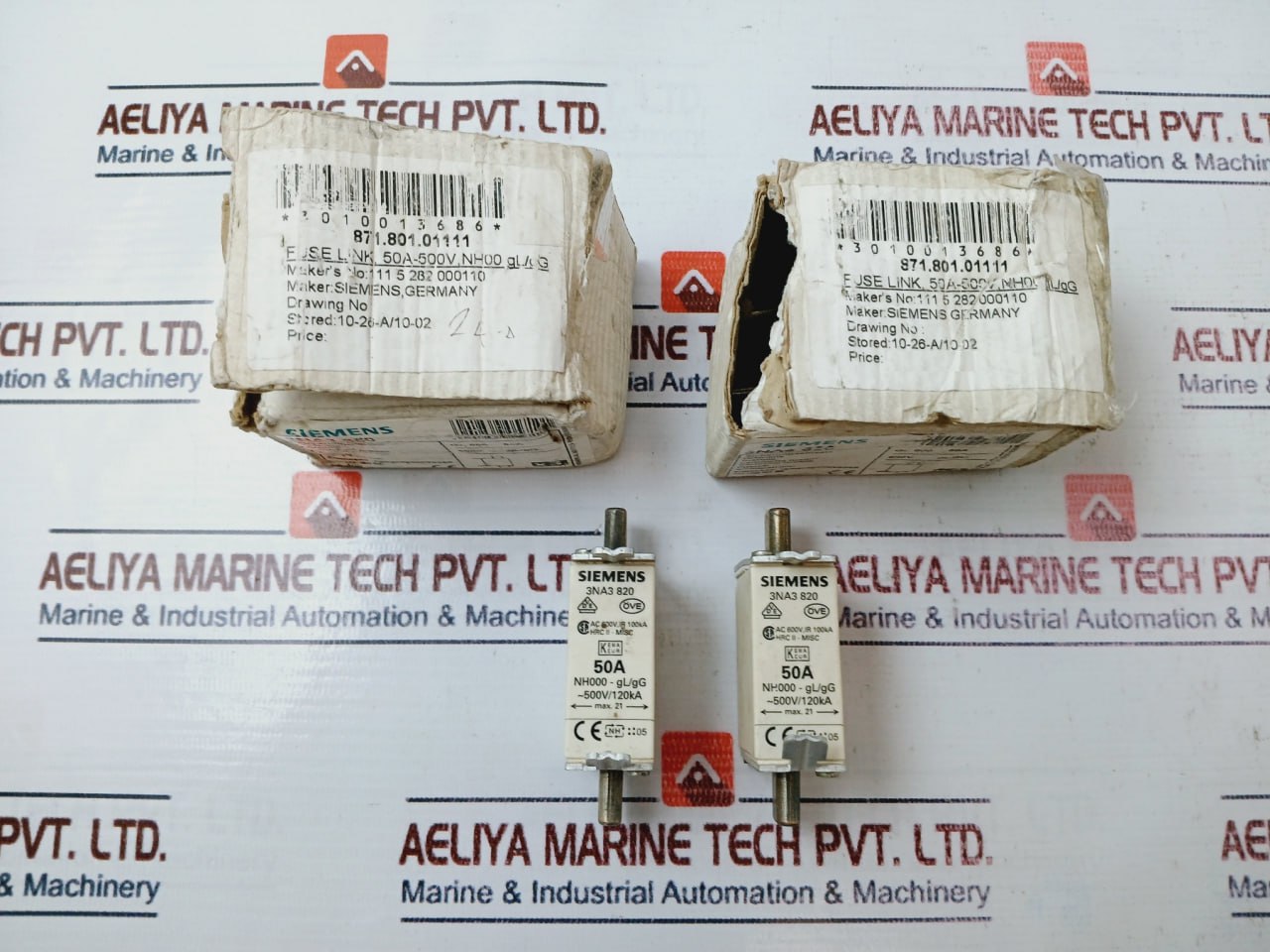 Siemens 3Na3 820 Low Voltage Hrc Fuse 50A