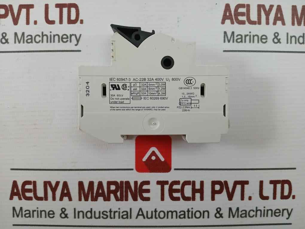 Siemens 3Nc1 091 Fuse Holder Ac-32A 440V