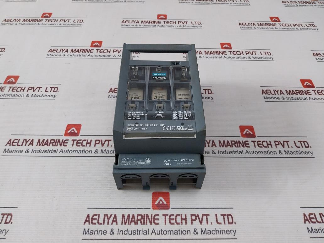 Siemens 3Np1133-1Ca10 Fuse Switch Disconnector Iec/En 60947-3 Ue 50/60Hz 690Vac