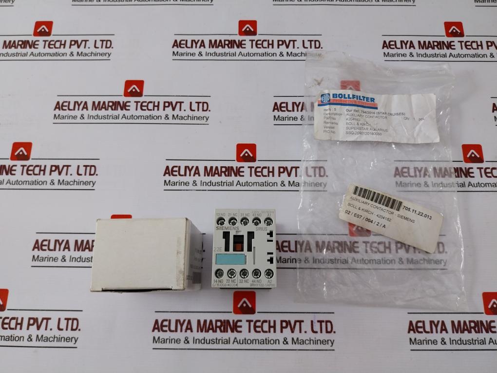 Siemens 3Rh1122-1Ap00 Auxuliary Contactor Relay Iec/En 60947-5-1/50/60Hz G/151008