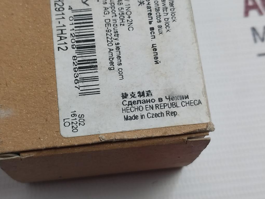 Siemens 3Rh2911-1Ha12 Auxiliary Switch Block Gb14048.5/50Hz 10A/240V 690V