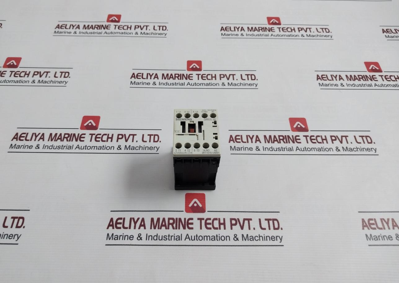 Siemens 3Rt1015-1Ab01 Power Contactor 24V 50/60Hz 16A 600Vac 5Ka