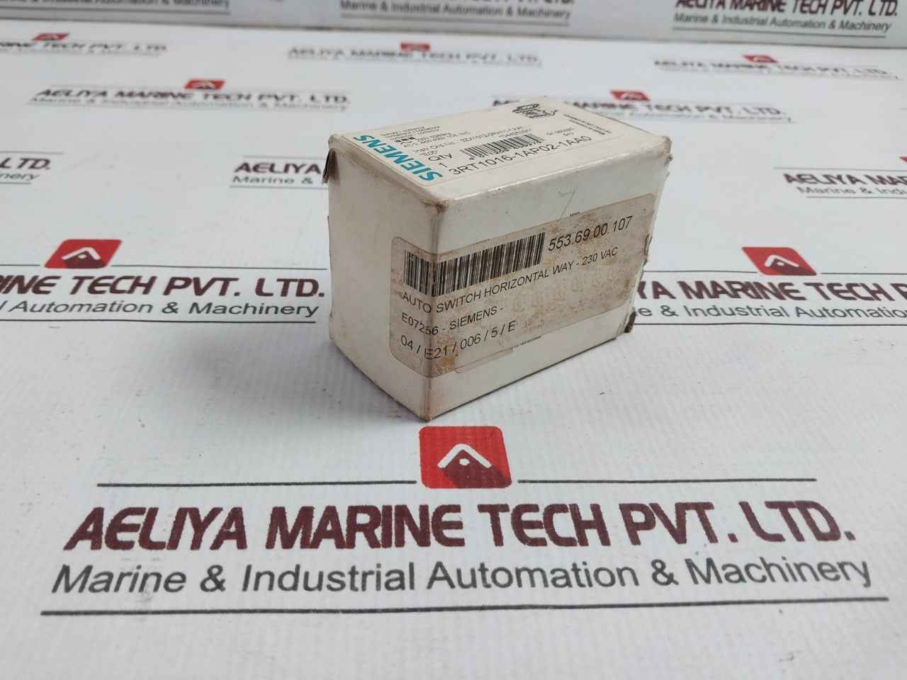 Siemens 3Rt1016-1Ap02-1Aa0 Sirius Contactor (Auto Switch Horizontal Way) 230Vac