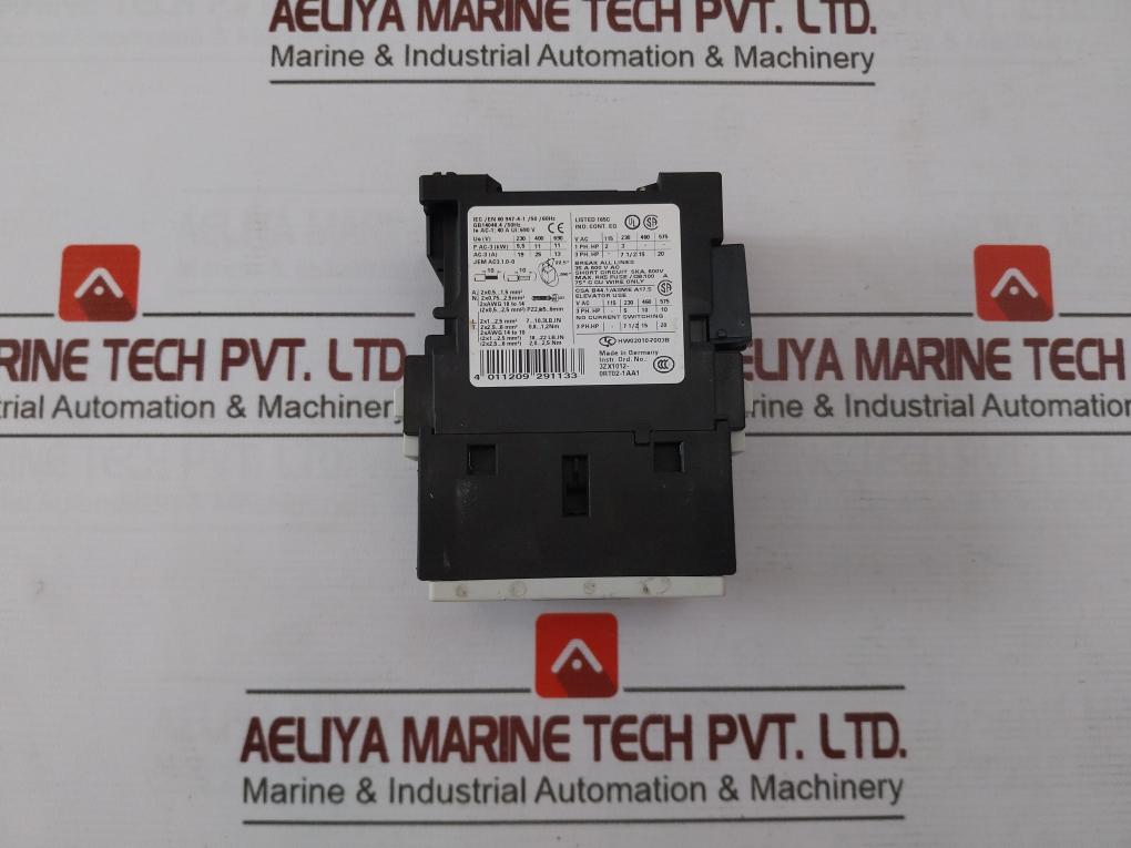 Siemens 3Rt1026-1B..0 Power Contactor 3Rh1921-1Da11 10A/240V