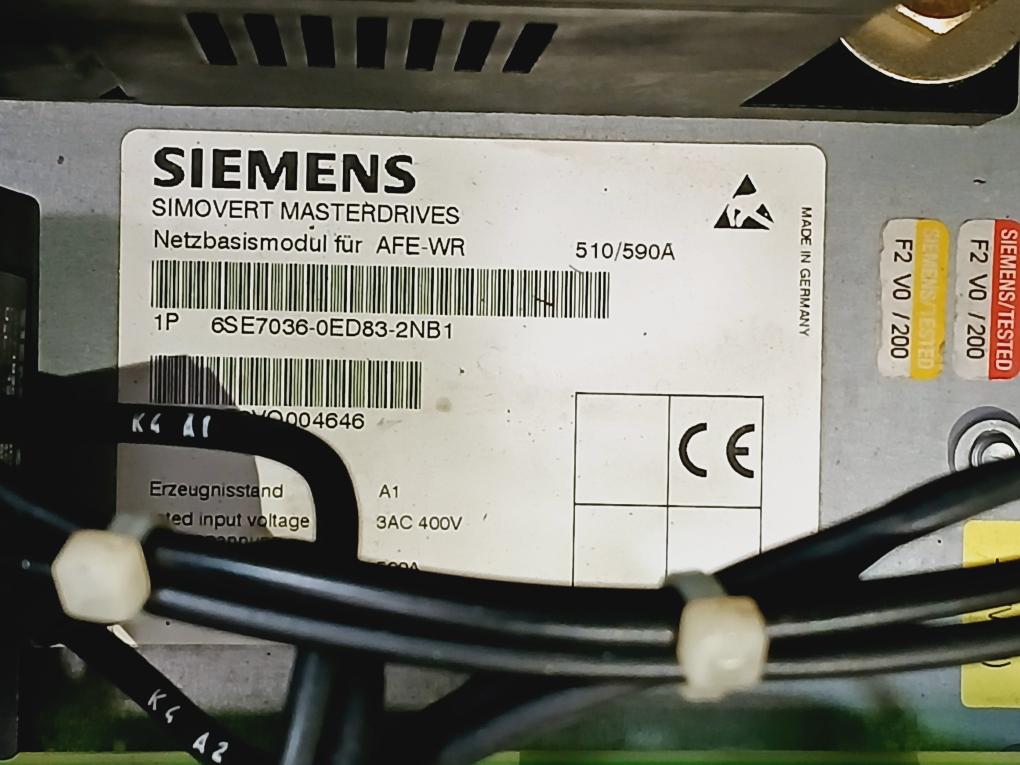 Siemens 3Rt1476-6...6 Clean Power Filter 1P 6Se7036-0Ed83-2Nb1 50/60Hz