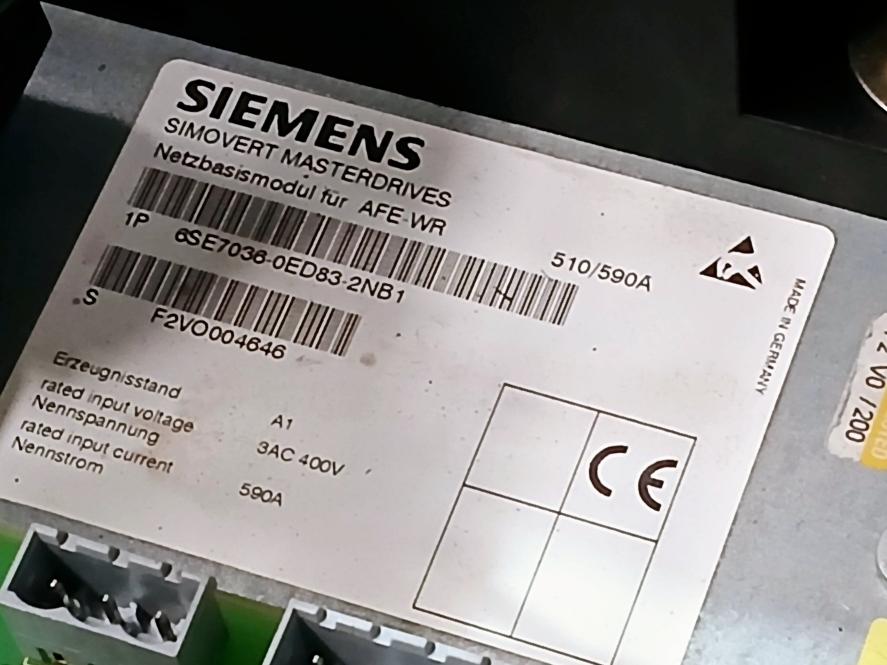 Siemens 3Rt1476-6...6 Clean Power Filter 1P 6Se7036-0Ed83-2Nb1 50/60Hz