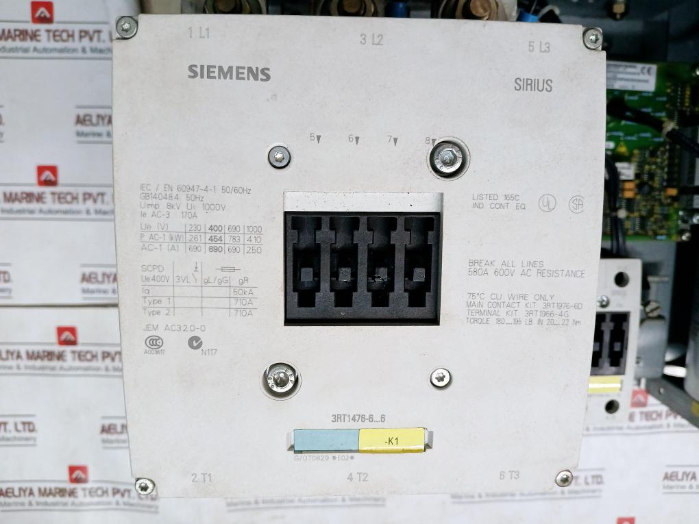 Siemens 3Rt1476-6...6 Clean Power Filter 1P 6Se7036-0Ed83-2Nb1 50/60Hz