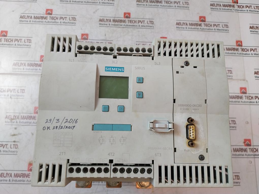 Siemens 3Rw4444-6Bc44 Motor Starter 50/60Hz