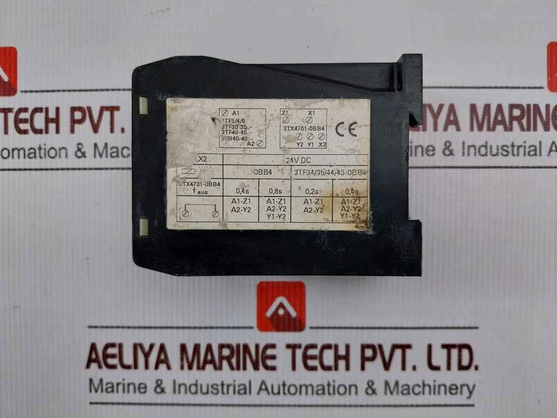 Siemens 3Tx4701-0Bb4 Off Delay Device 24V Dc 2190441
