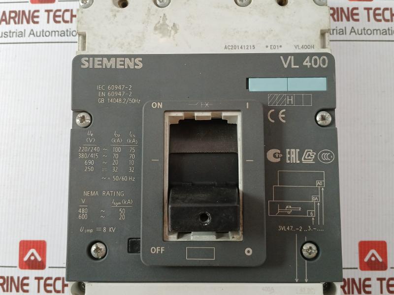 Molded Case Circuit Breaker (Mccb) 3Vl4740-2Aa36-0Aa0 Siemens