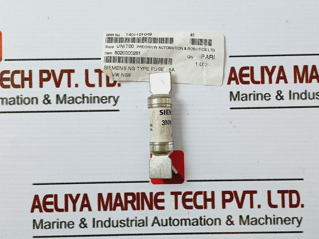 Siemens 3NW NS6 ALow Voltage HRC Fuse BS 415VAC 80KA