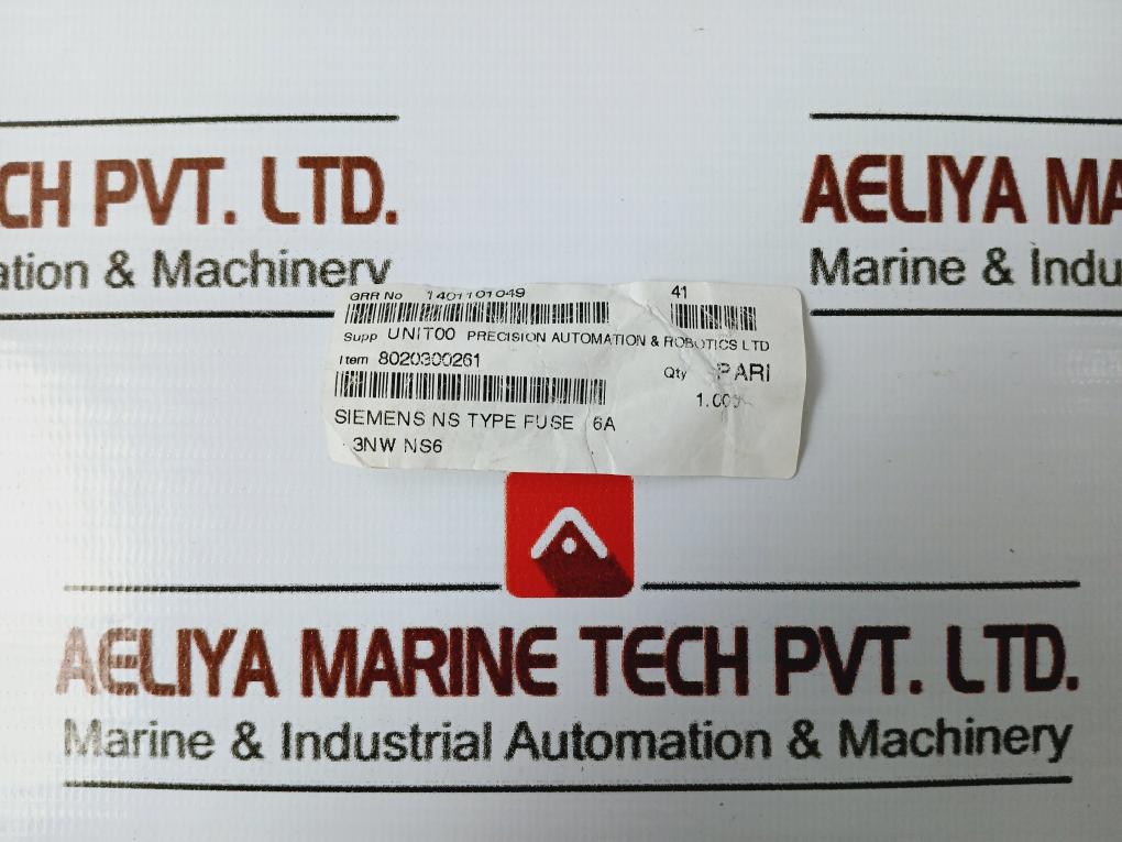 Siemens 3NW NS6 ALow Voltage HRC Fuse BS 415VAC 80KA