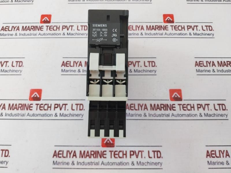 Siemens 3Rt1026-3B 0 Power Contactor W/ 3Rh1921-2Ha22 Auxiliary Switch Block 10A