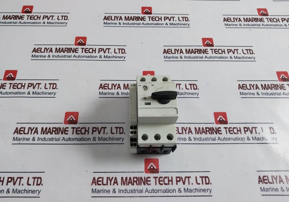 Siemens 3rv1021-4ba10 Circuit Breaker With Auxiliary Switch 75°c