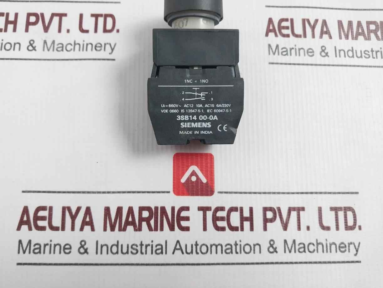 Siemens 3sb14 00-0a Push Button Switch 660v~