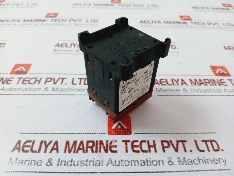 Siemens 3tf2001-3al2 Contactor 3-pole 16a 300v