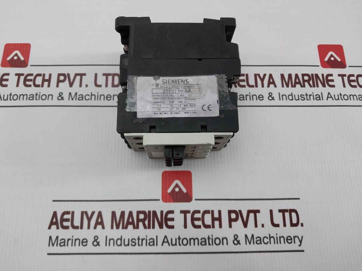 Siemens 3tf32 00-0a Air Break (Power) Contactor 16a 415v 50/60hz