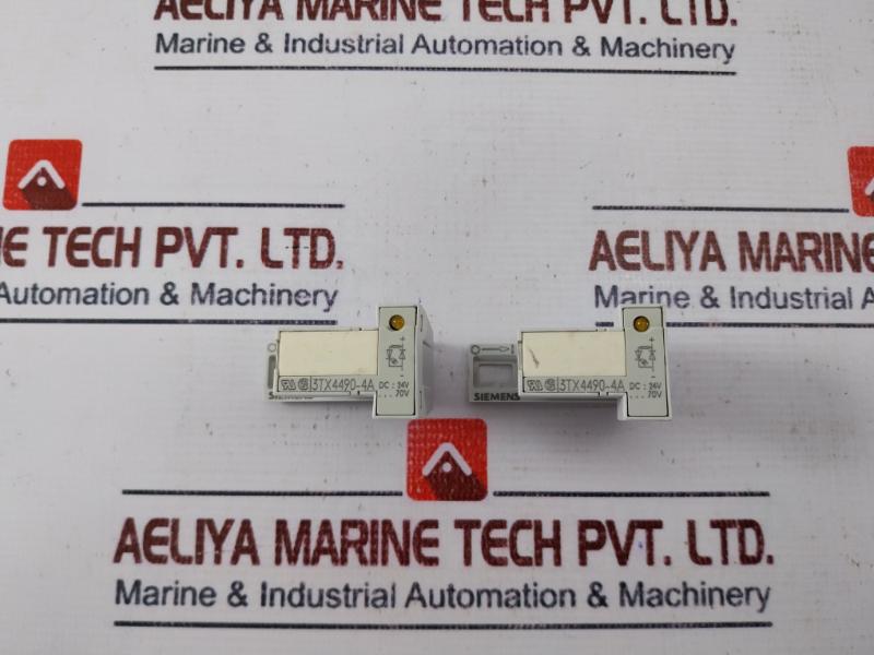 Lot of 2X Siemens 3TX4490-4A Surge Suppressor Interference Suppression LED Diode