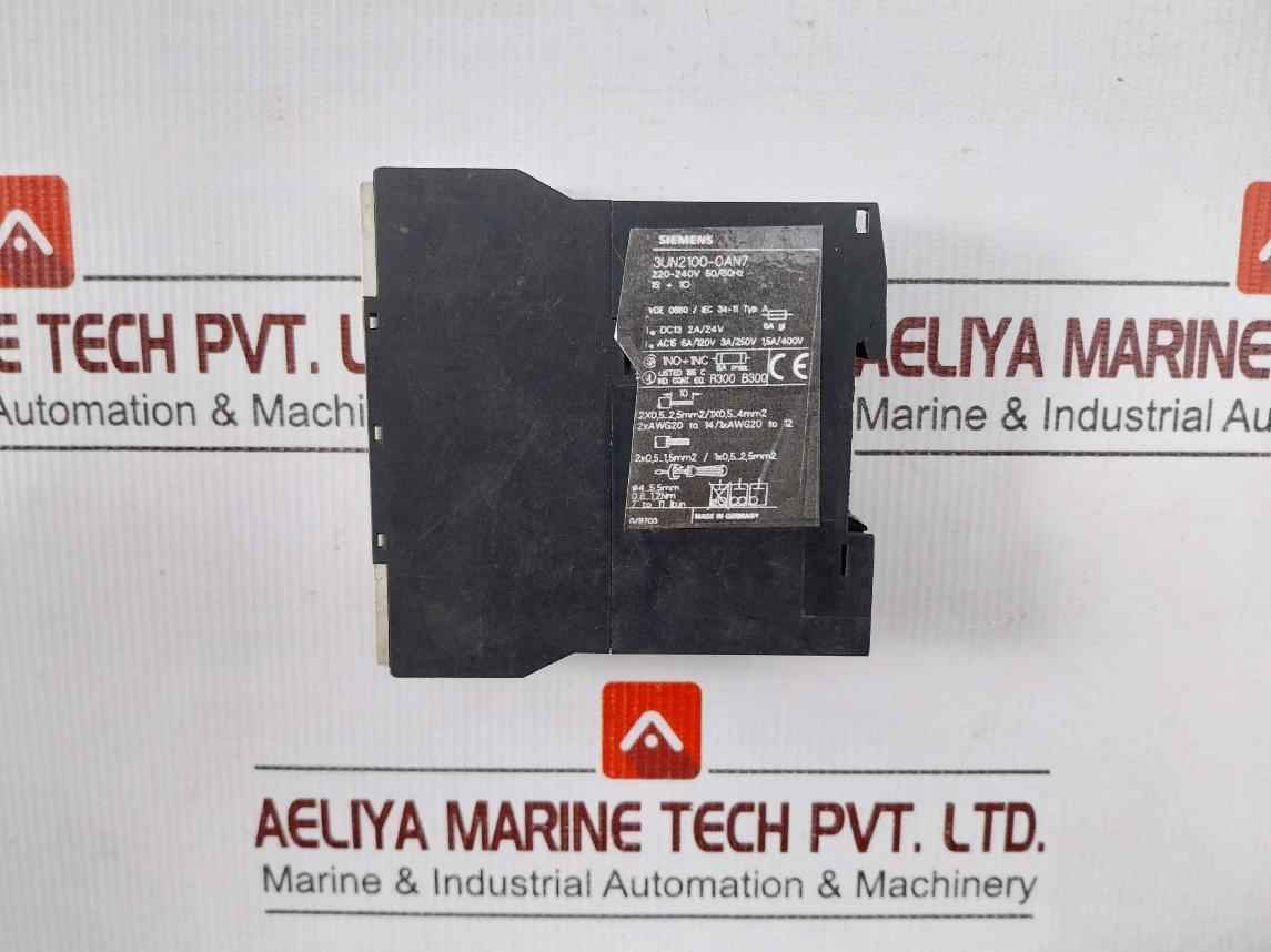 Siemens 3un2100-0an7 Thermistor Motor Protection Relay 220–240v 50/60hz