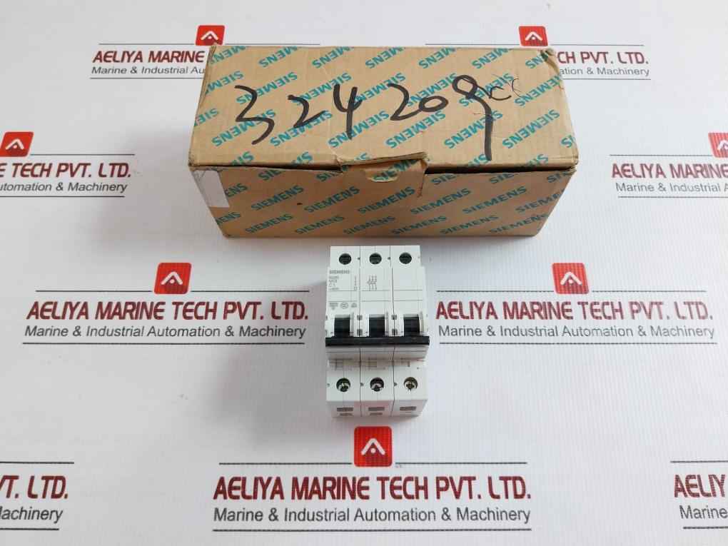 Siemens 400V Ac 3 Pole Miniature Circuit Breaker 5Sj6301-7