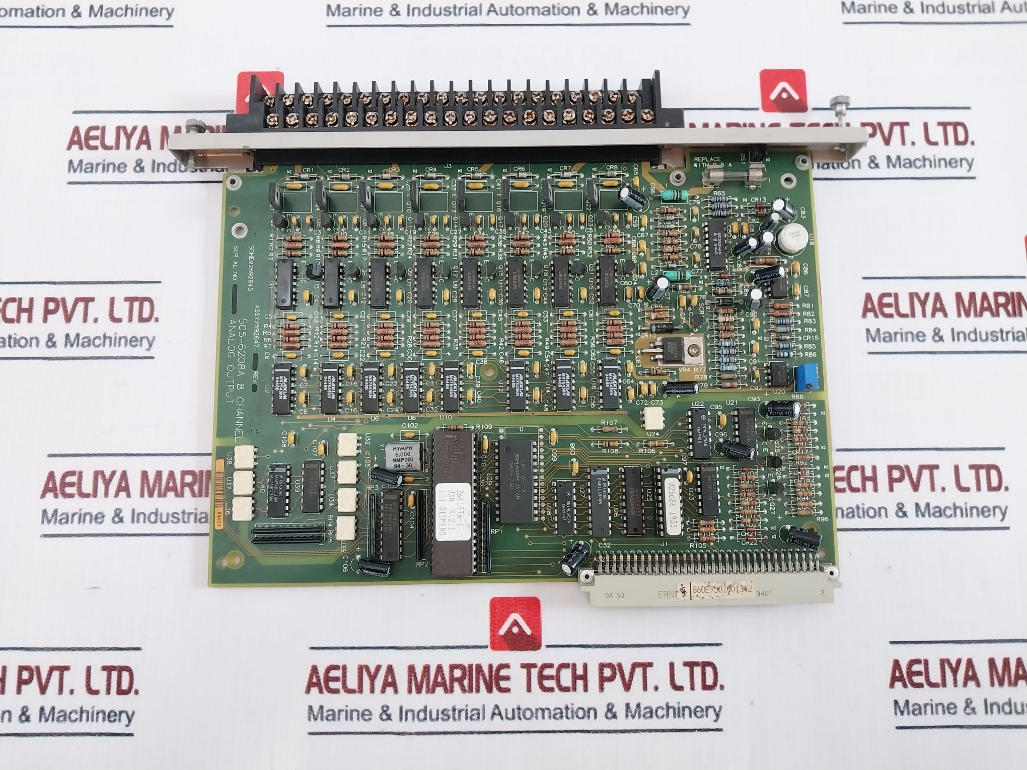Siemens 505-6660 Power Supply 220Vac + Remote Base Controller + 7X 8Ch Output Analog + 6X 1/2A Dc Output + 3X 24Vdc Input