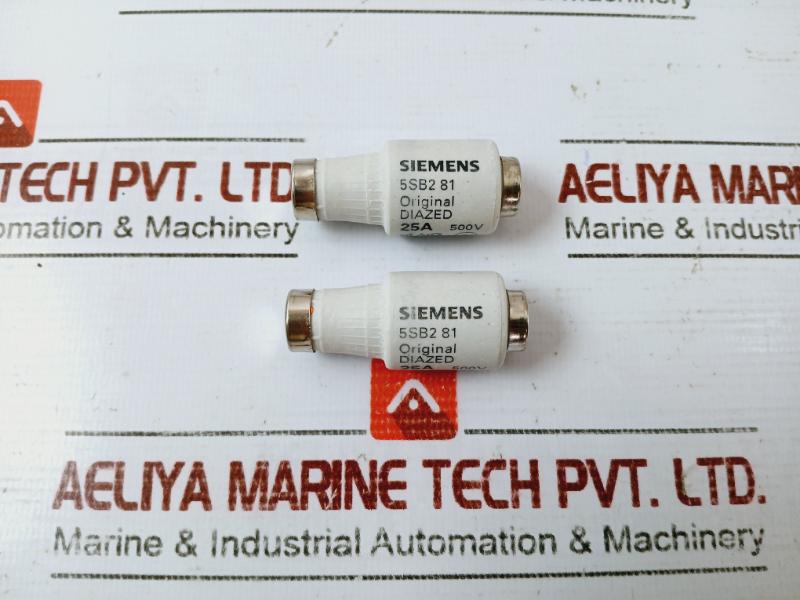 Lot of 5X SIEMENS 5SB2 81 Diazed Dii Fuse-Link 500V 25A