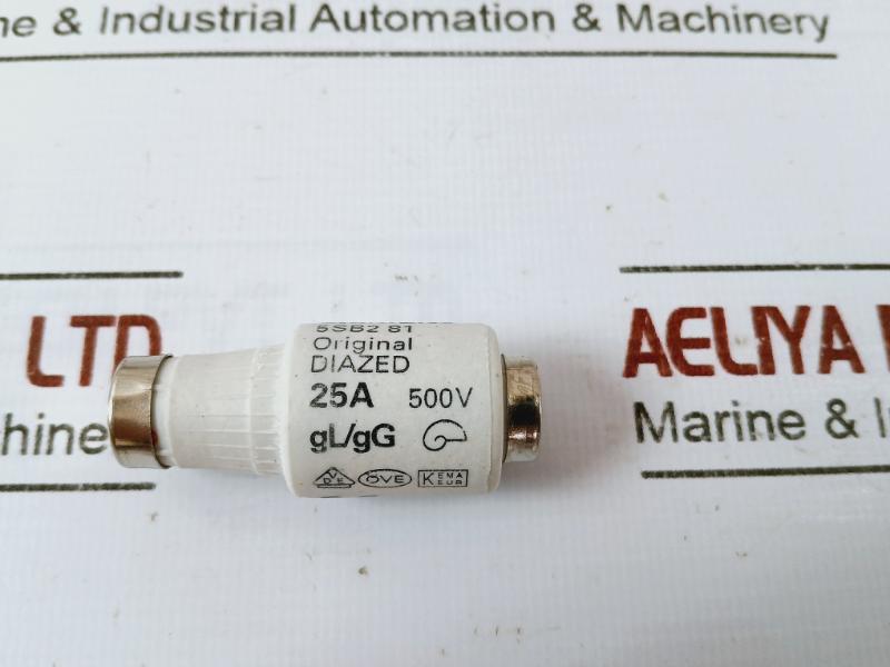 Lot of 5X SIEMENS 5SB2 81 Diazed Dii Fuse-Link 500V 25A