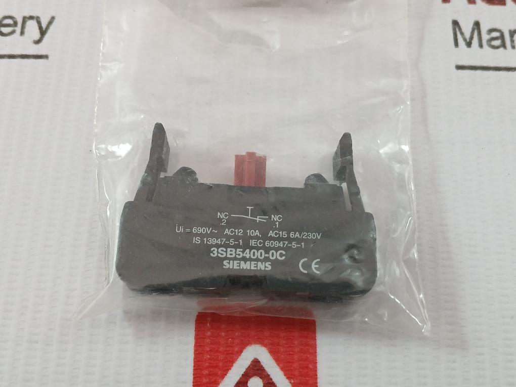 Siemens 690V 10A Contact Block 3Sb5400-0C