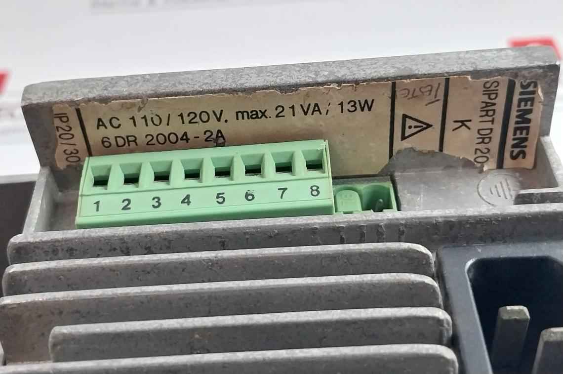 Siemens 6 Dr 2004-2a Process Controller Ac 110/120v Max 21va 13w(Not Working)