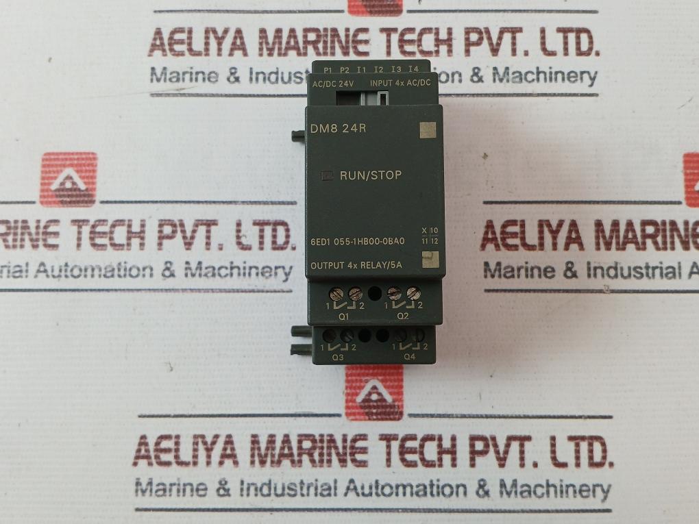 Siemens 6Ed1 055-1Hb00-0Ba0 Expansion Module Dm8 24R Dc 24V 5A/Ac 240V 5A