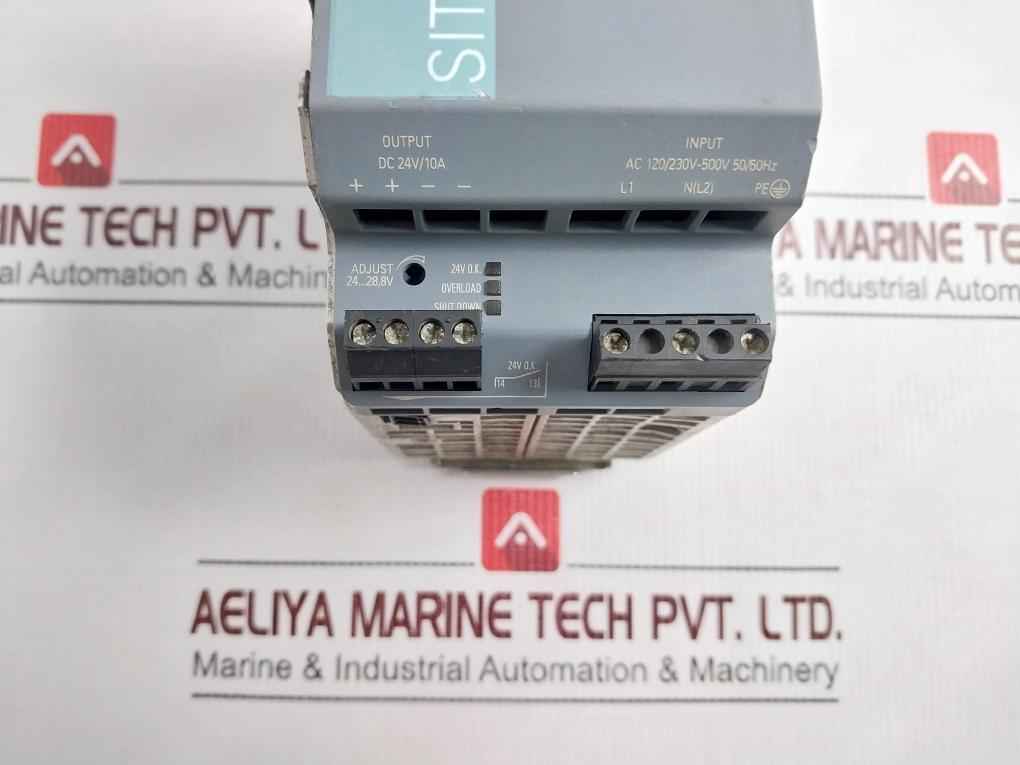 Siemens 6Ep1334-3Ba10 Stabilized Power Supply Input 50-60Hz Ac 120-230V