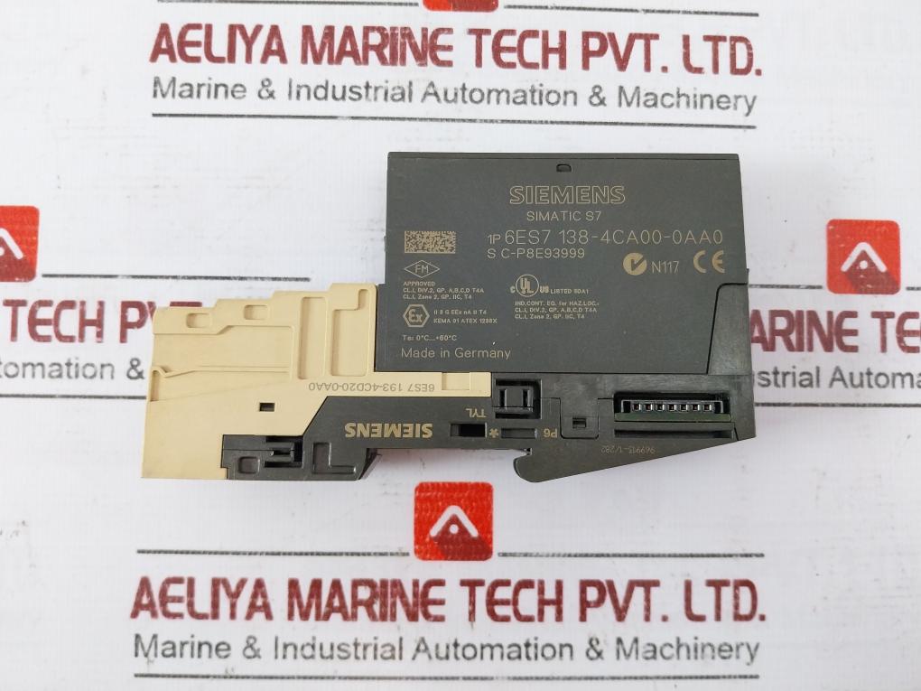 Siemens Simatic S7 6Es7 138-4Ca00-0Aa0 Power Module Dc24V 6Es7 193-4Cd20-0Aa0