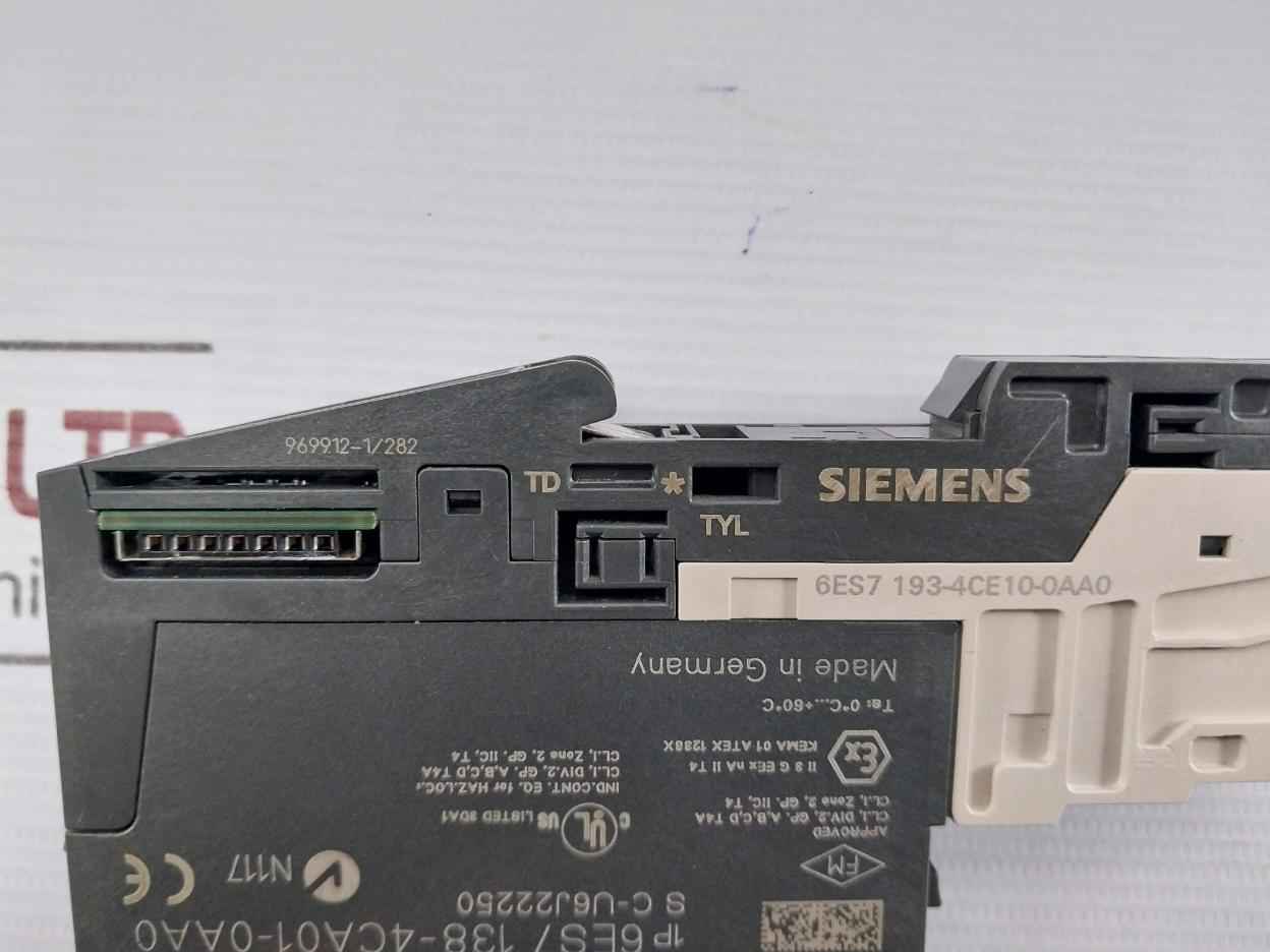 Siemens 6Es7 138-4Ca01-0Aa0 Simatic S7 Electronic Module Dc24V