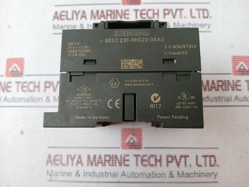 Siemens 6Es7 231-0Hc22-0Xa0 Analog Input Module Em 231 40°C