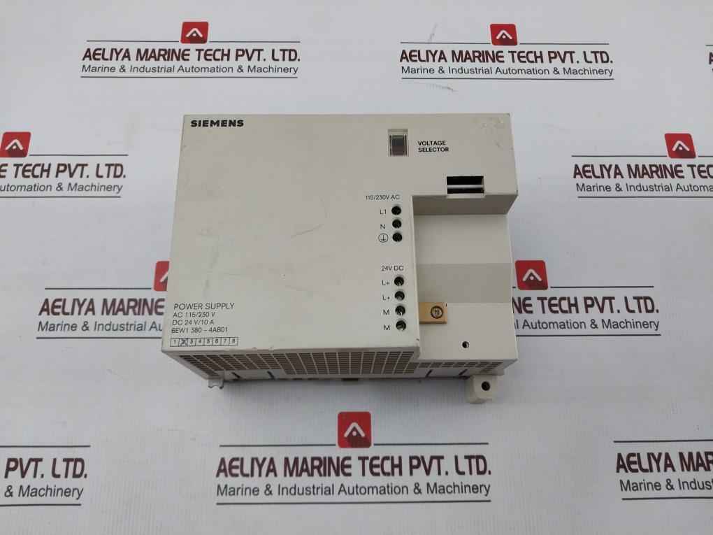 Siemens 6Ew1 380-4Ab01 Power Supply 1P 6Ew1380-4Ab01 Ac115/230V 50/60Hz