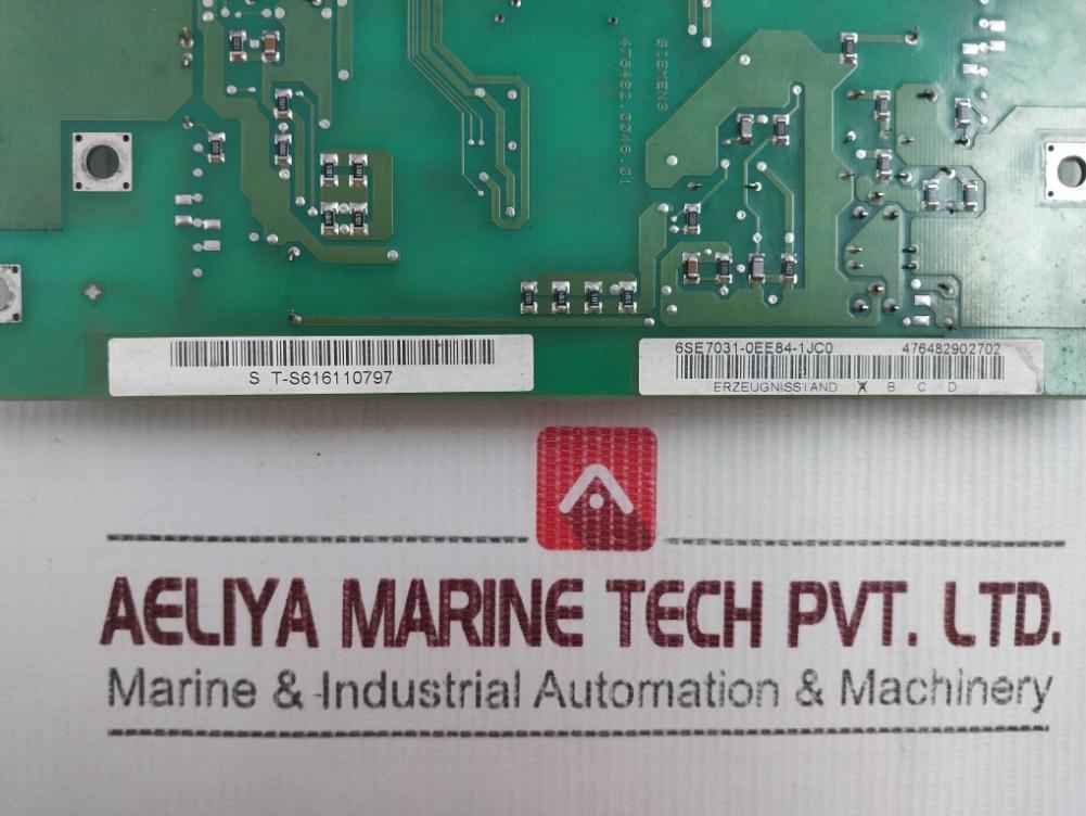 Siemens 6Se7031-0Ee84-1Jc0 Pcb For Inverter Control Drive Kalex3 K288