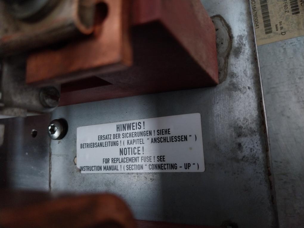 Siemens 6Se7031-8Te60-z Simovert Dc Inverter Dc510-650V Iec/En 60269 0-500Hz
